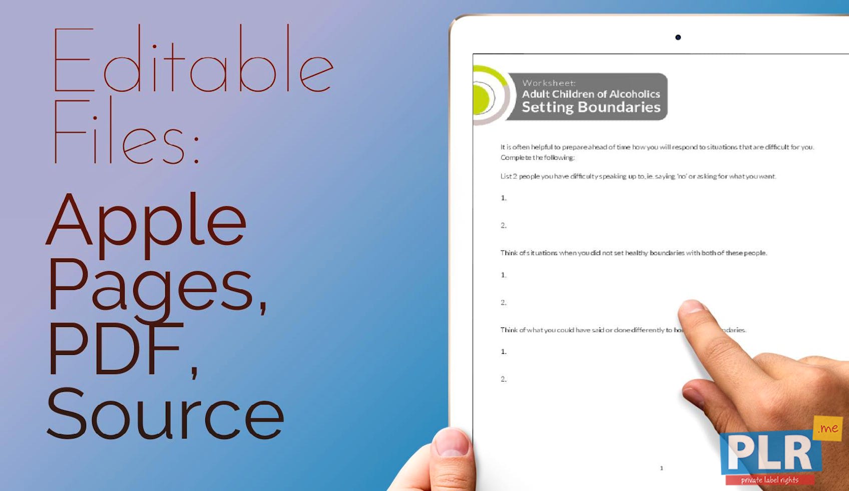 plr worksheets adult children of alcoholics setting boundaries worksheet plr me