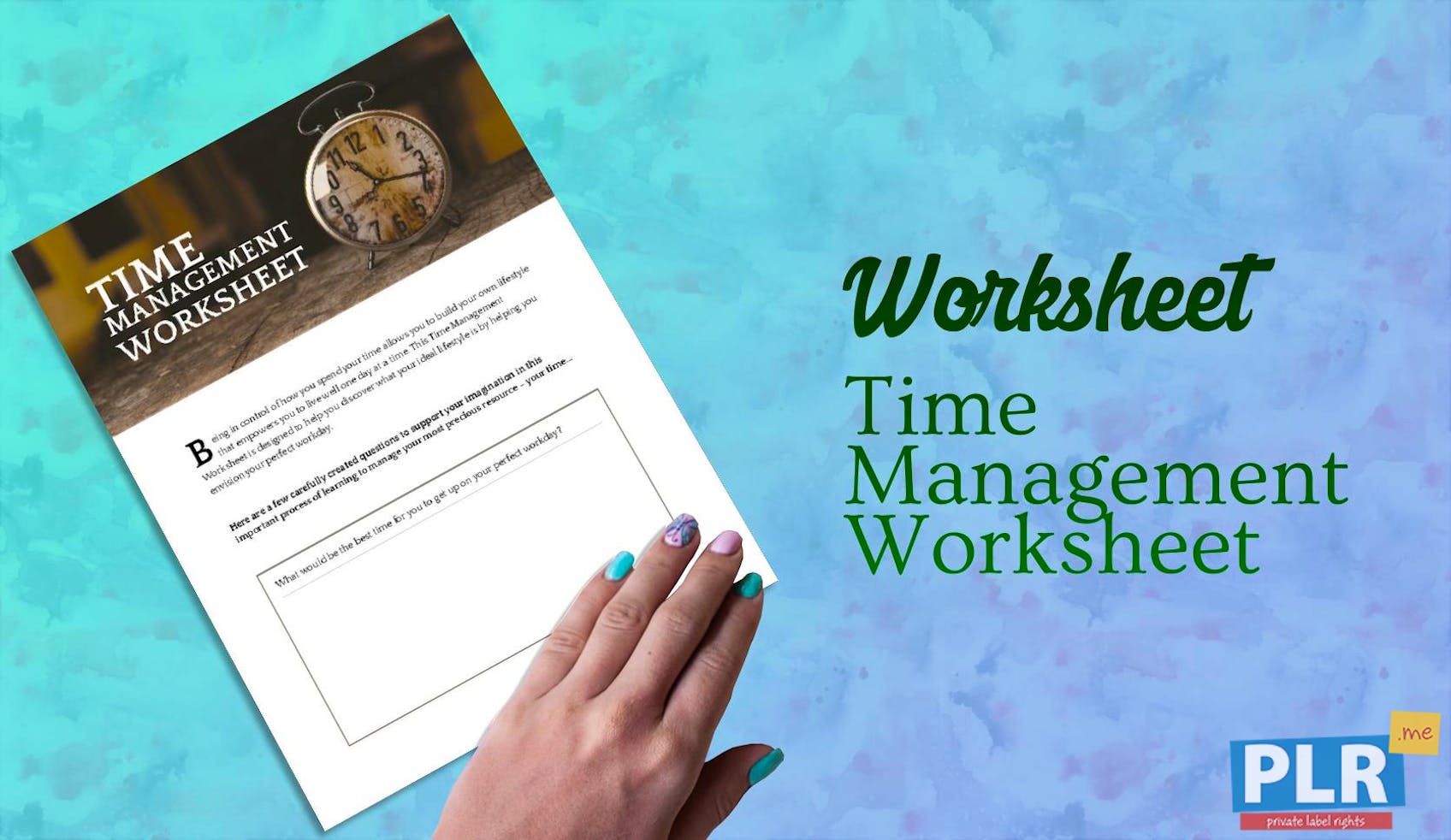 plr worksheets time management worksheet plr me