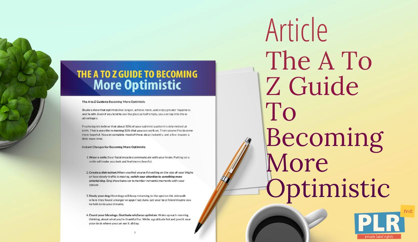 Plr Articles Blog Posts The A To Z Guide To Becoming More