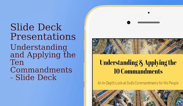 Ten Commandments Slideshow PLR Coaching Workshops & Slide Deck Presentations - Understanding And ...