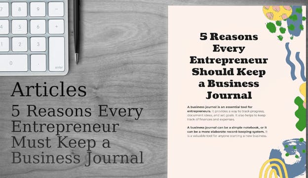 PLR Articles & Blog Posts - 5 Reasons Every Entrepreneur Must Keep