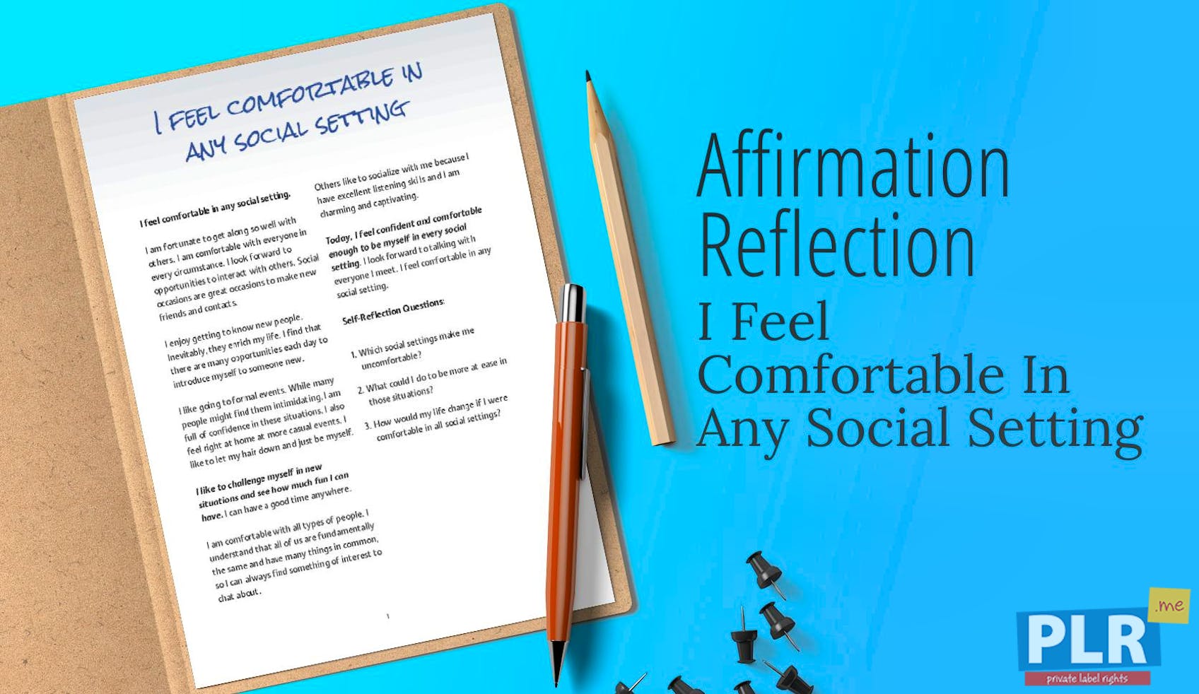 Plr Affirmation Reflections I Feel Comfortable In Any Social Setting Plr Me Plr Affirmation Reflections I Feel Comfortable In Any Social Setting Plr Me
