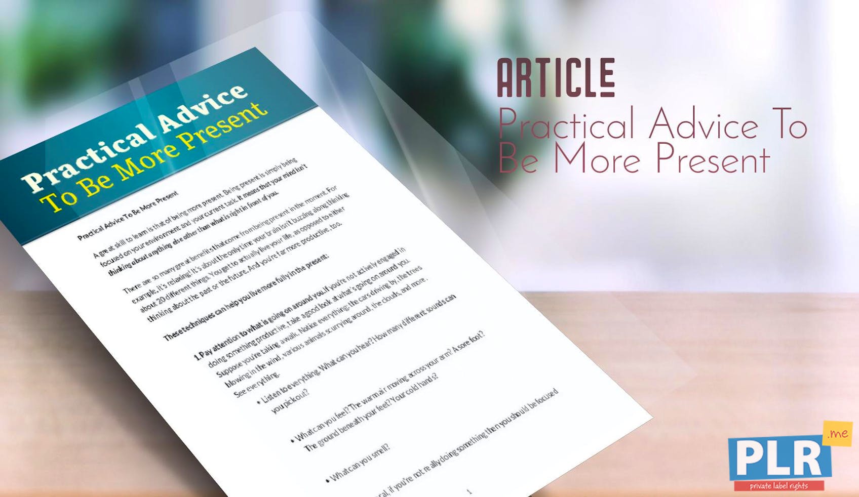 Plr Articles Blog Posts Practical Advice To Be More Present Plr Me Plr Articles Blog Posts Practical Advice To Be More Present Plr Me