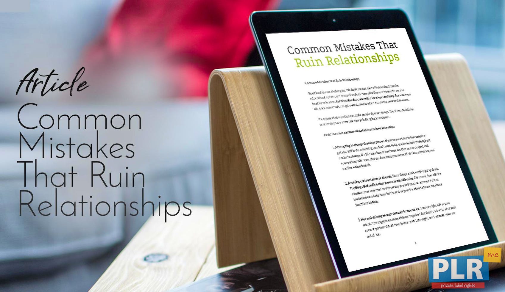 PLR Articles & Blog Posts - Common Mistakes That Ruin