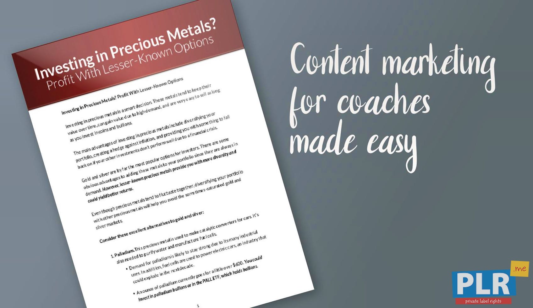 Investing In Precious Metals Profit With Lesser Known Options